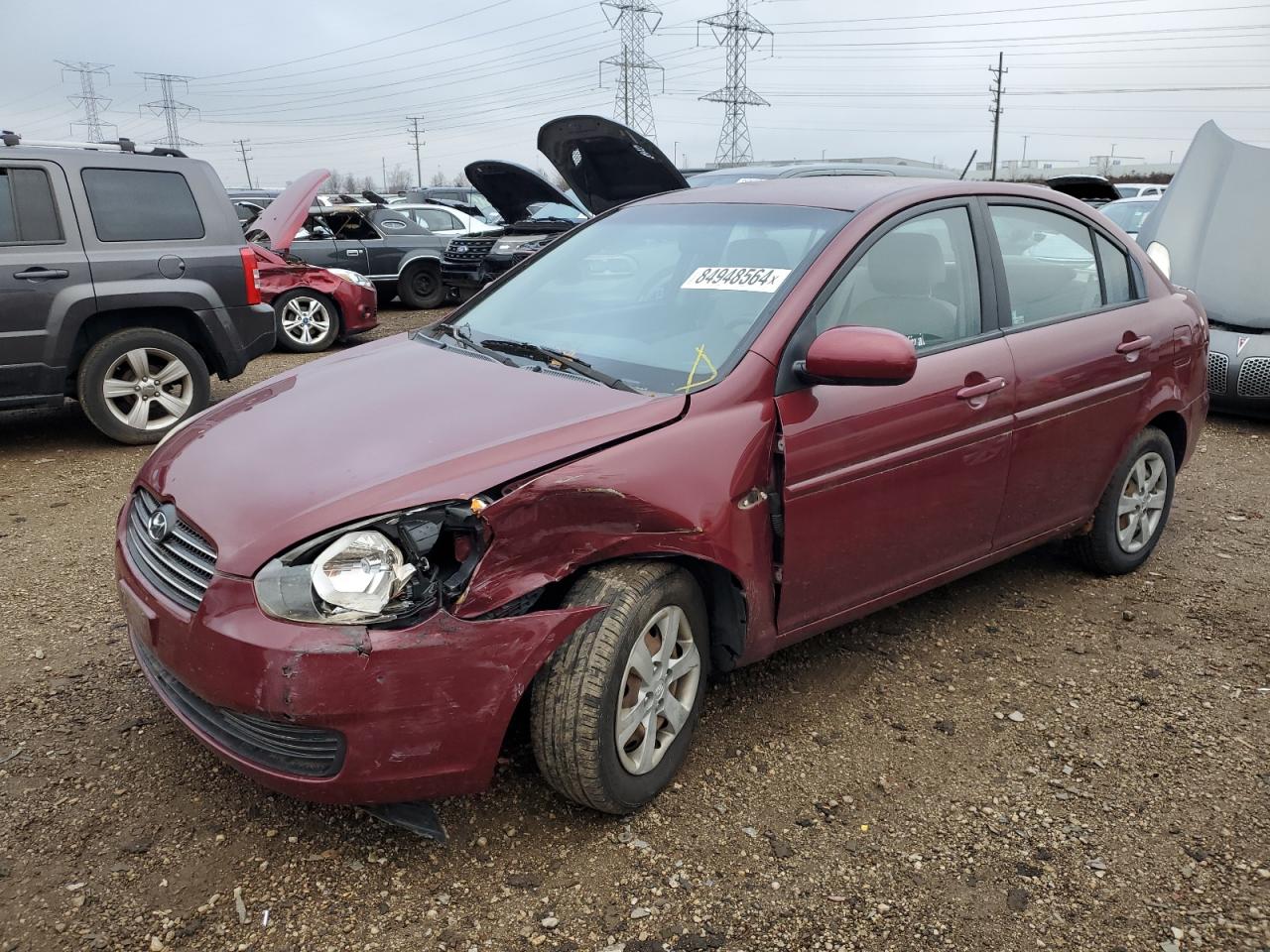 2010 Hyundai Accent GLS, VIN KMHCN4AC4AU418033 — Front end