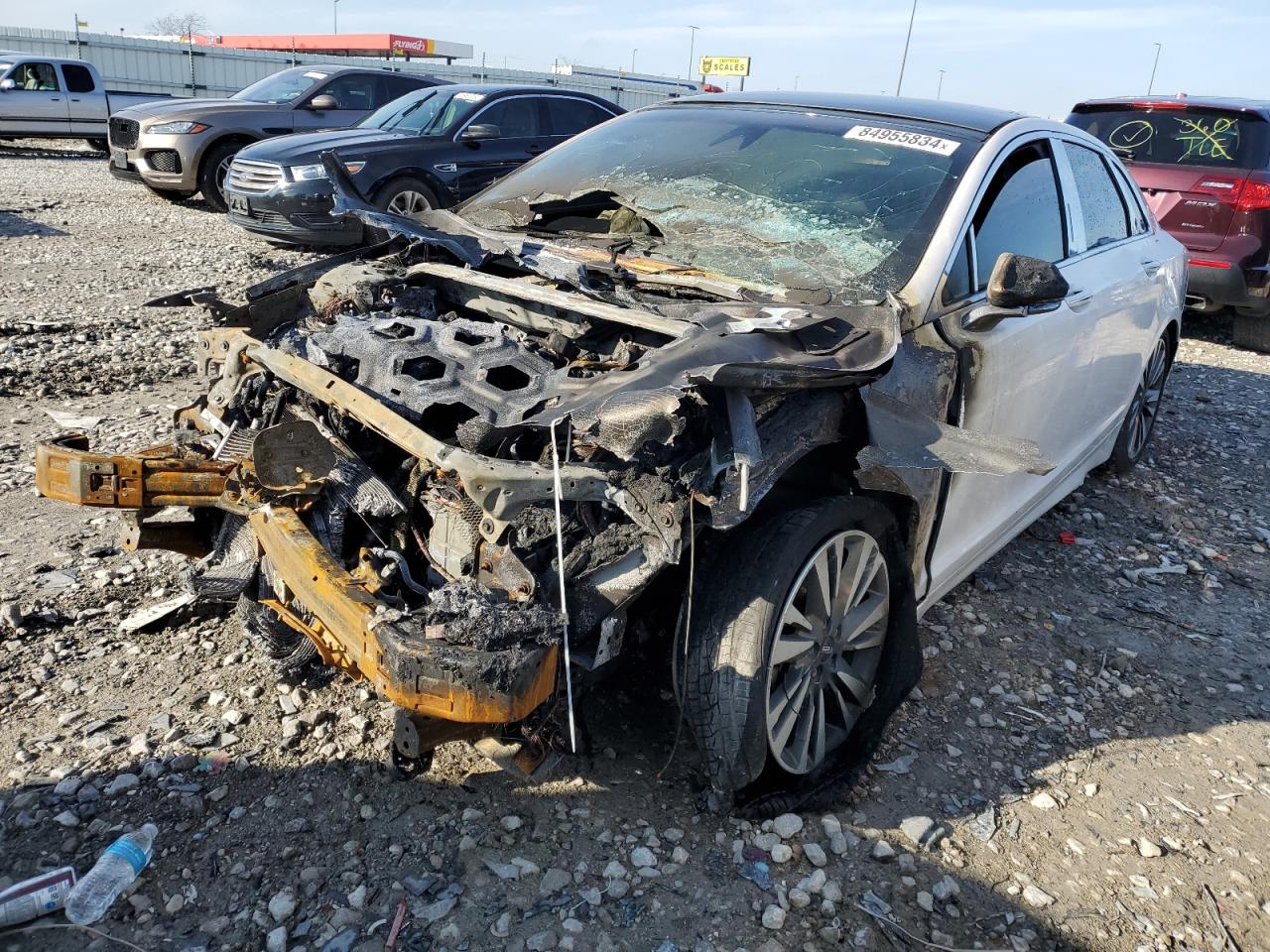 2017 Lincoln MKZ Reserve, VIN 3LN6L5F95HR601867 — Engine fire