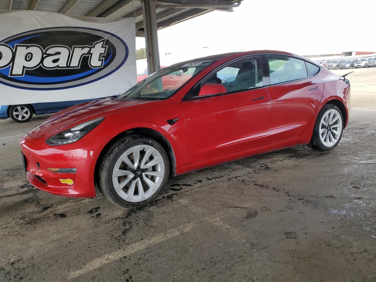 2022 Tesla Model 3 Long Range, VIN 5YJ3E1EB8NF177063 — Minor dents and scratches