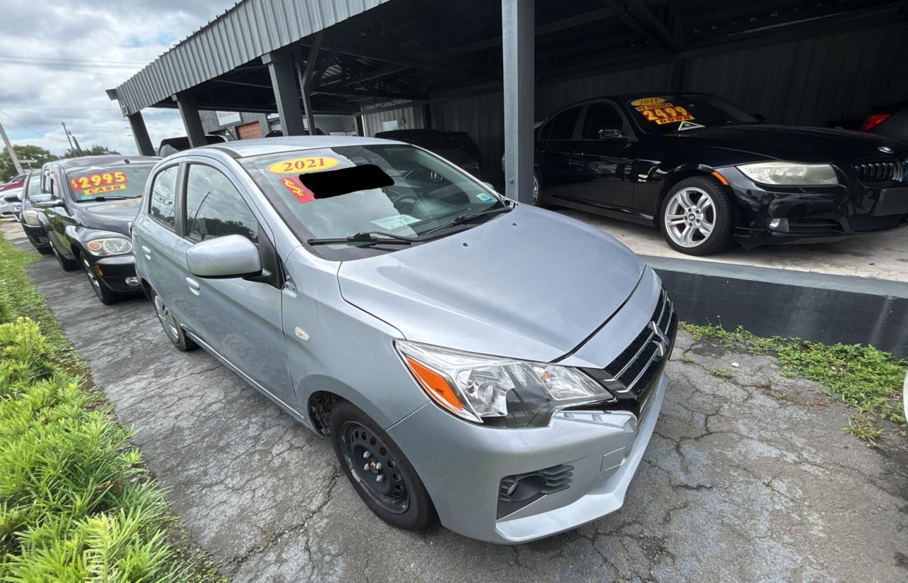 2021 Mitsubishi Mirage ES, VIN ML32AUHJ3MH011398 — Prior damage history
