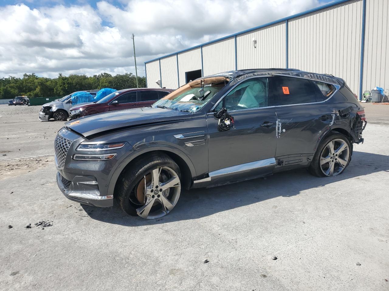 2023 Genesis GV80, VIN KMUHBDSB0PU110128 — Rollover