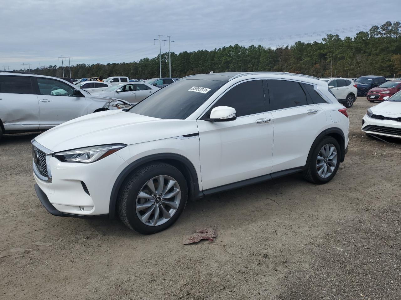 2021 Infiniti QX50 Luxe, VIN 3PCAJ5BAXMF107374 — Missing or altered VIN