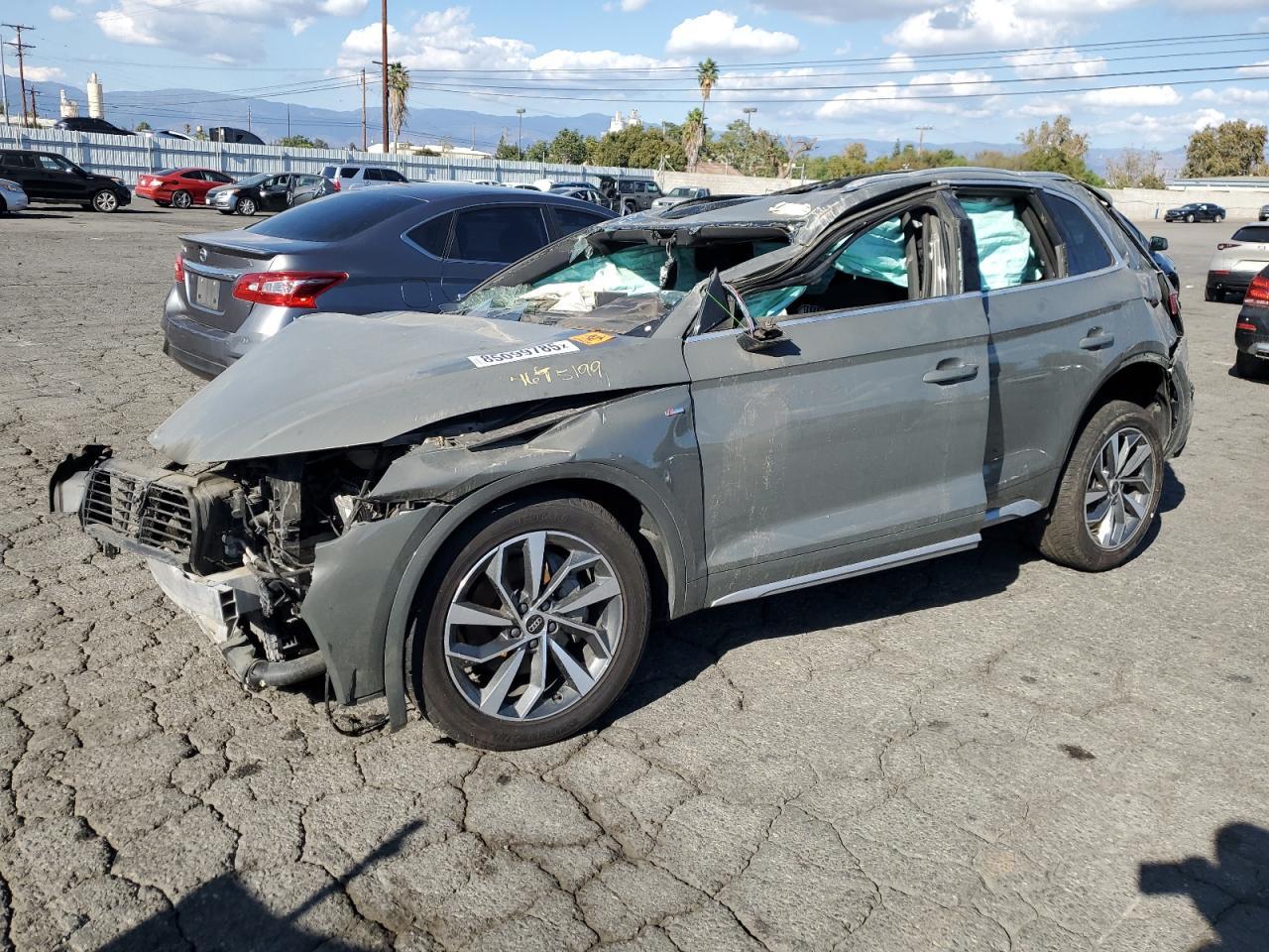 2023 Audi Q5 S line Premium Plus, VIN WA1EAAFYXP2117096 — Rollover