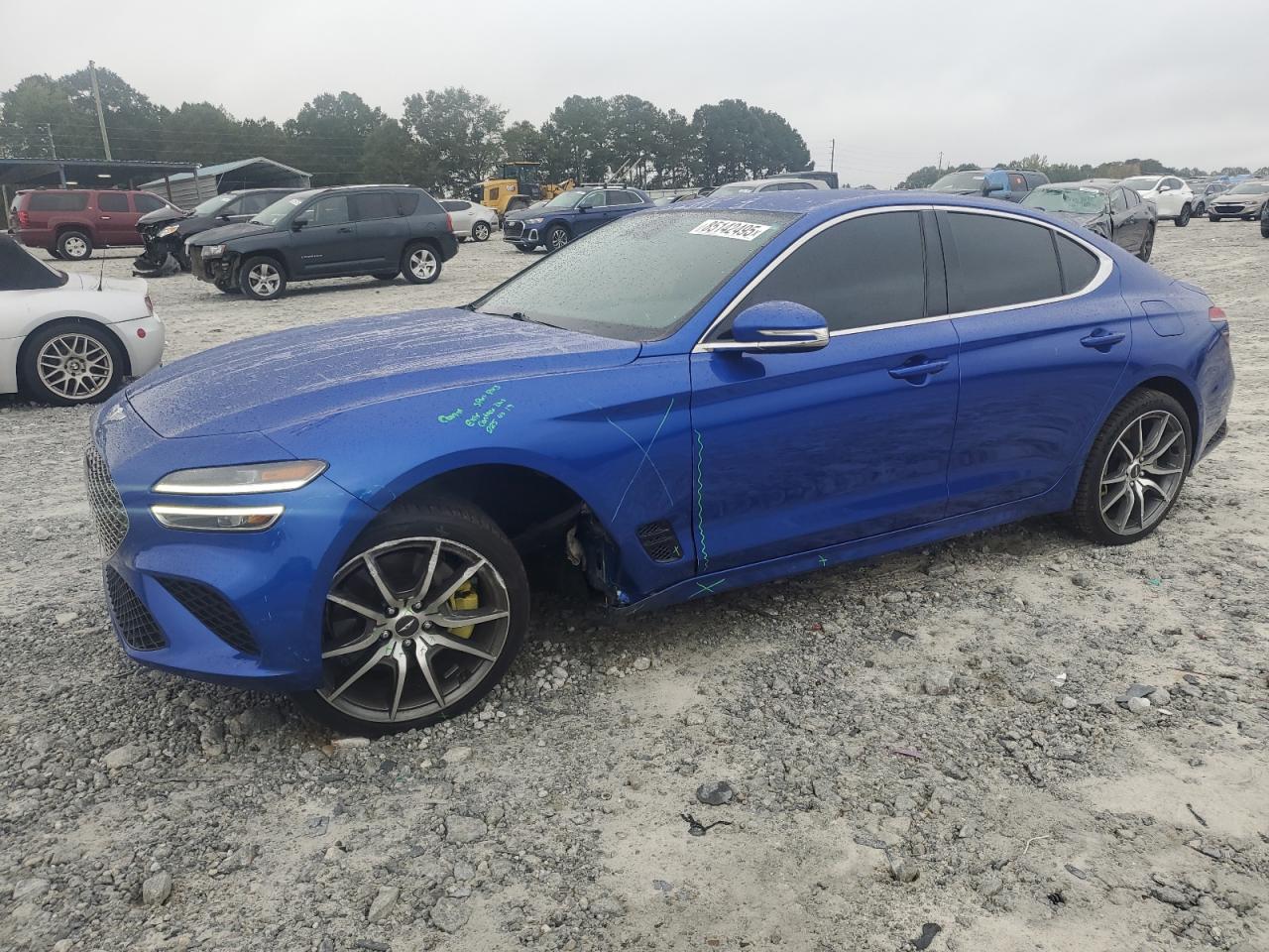 2022 Genesis G70 3.3T, VIN KMTG54TEXNU093688 — Front end