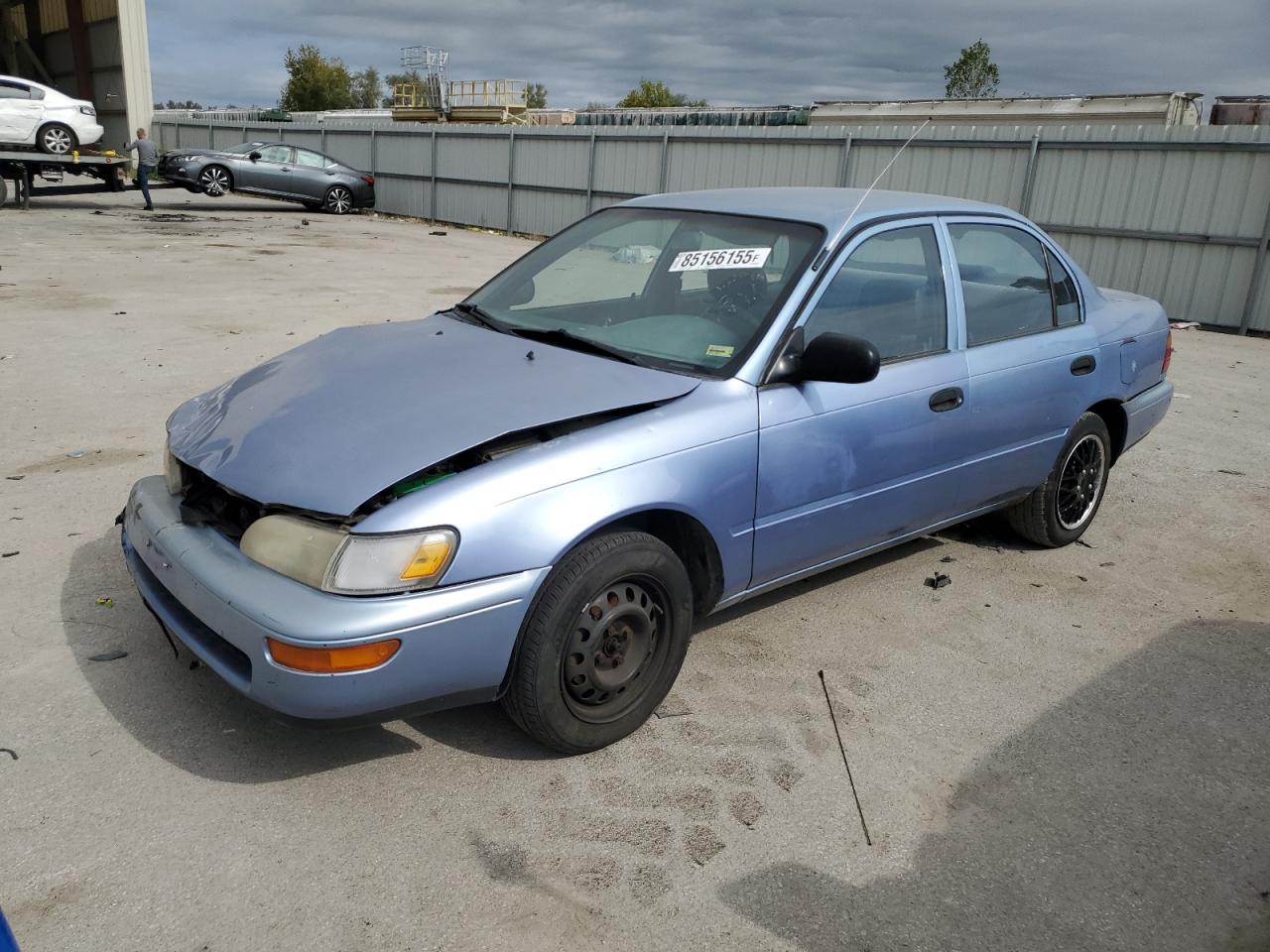 1995 Toyota Corolla, VIN 1NXAE04B0SZ297795 — Front end