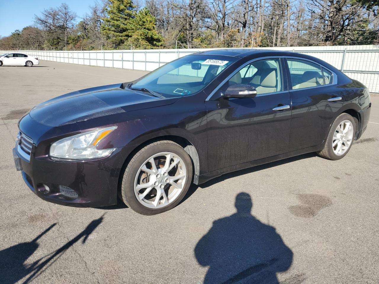 2012 Nissan Maxima SV, VIN 1N4AA5AP7CC858794 — Зад