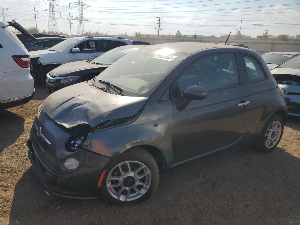 2014 FIAT 500 Pop, VIN 3C3CFFAR9ET209568 — Front end
