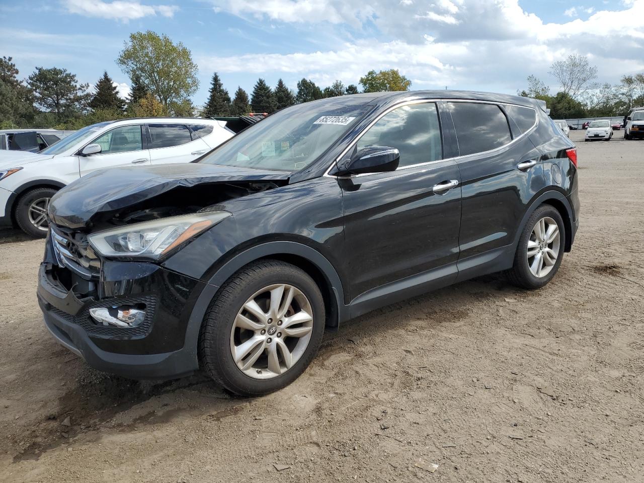 2013 Hyundai Santa Fe Sport, VIN 5XYZW3LA9DG072987 — Front end