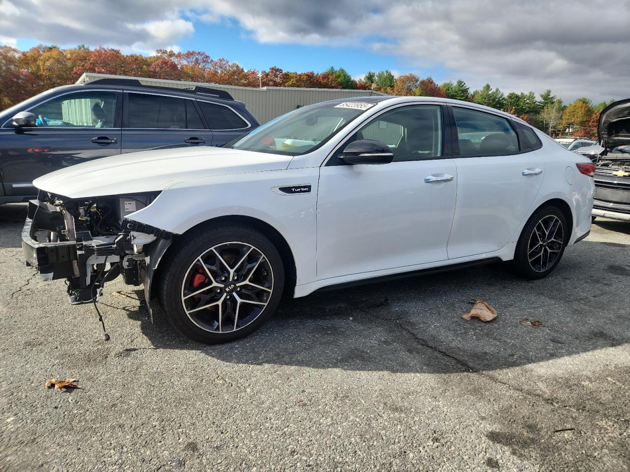 2019 Kia Optima SX, VIN 5XXGW4L28KG288790 — Front end