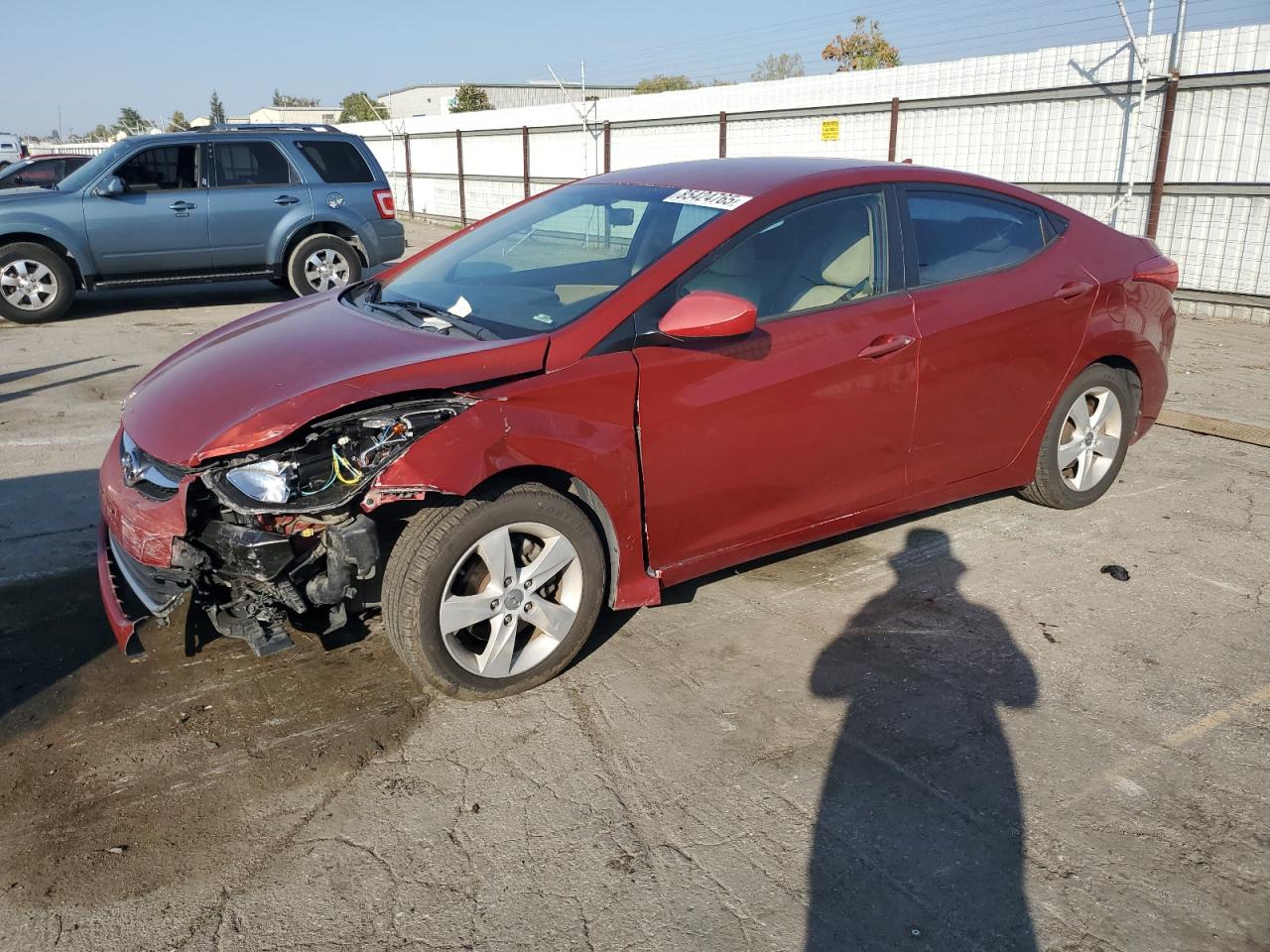 2011 Hyundai Elantra GLS, VIN KMHDH4AE2BU154714 — Front end