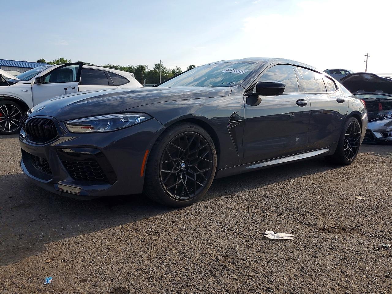 2022 BMW M8 Competition, VIN WBSGV0C02NCG96261 — Water / flood
