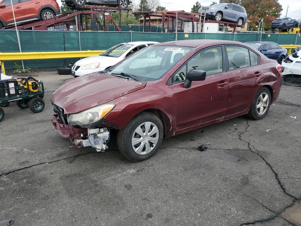 2014 Subaru Impreza, VIN JF1GJAA6XEG011158 — Front end