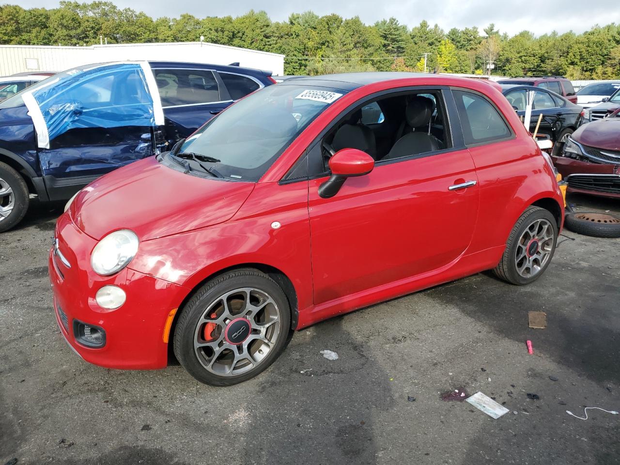 2012 FIAT 500 Sport, VIN 3C3CFFBR8CT200470 — Minor dents and scratches