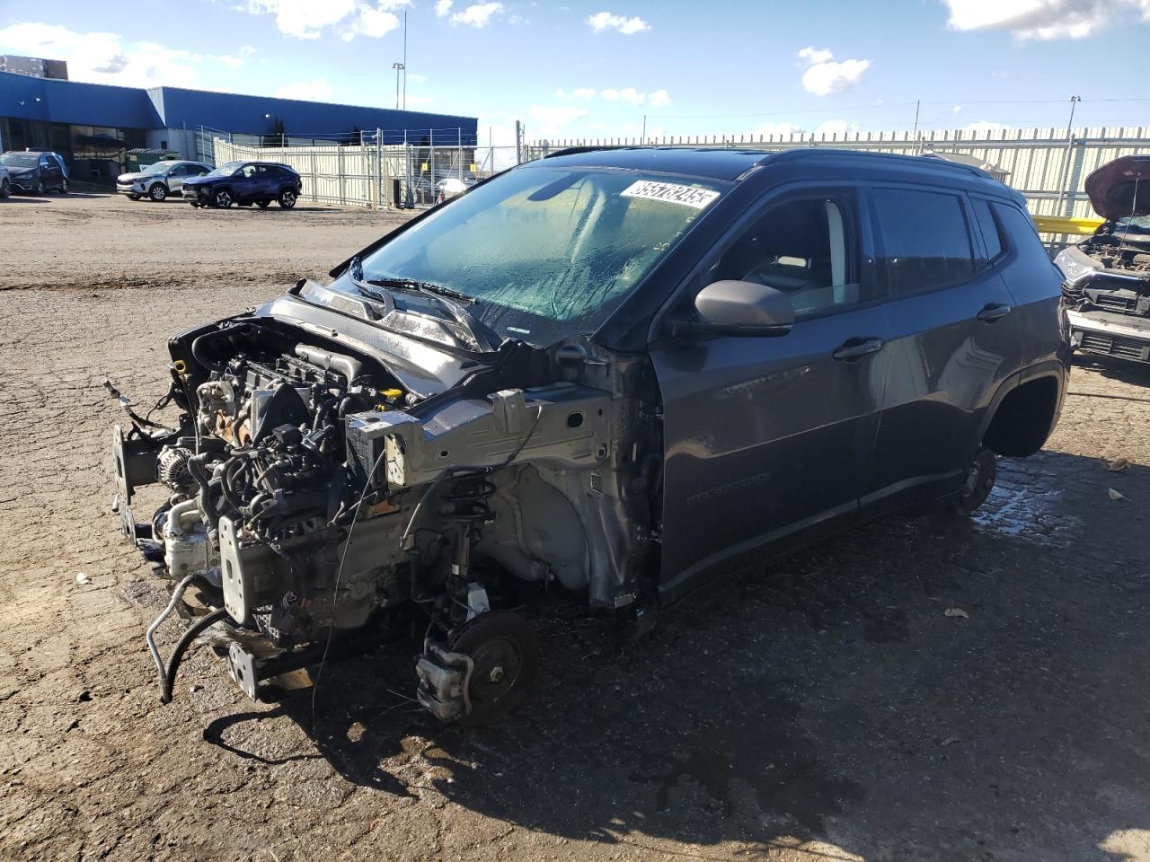 2020 Jeep Compass Trailhawk, VIN 3C4NJDDB3LT127452 — Auction photo
