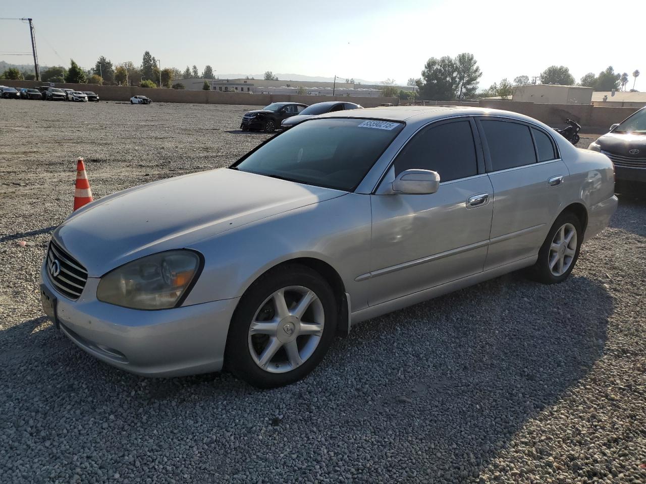 2004 Infiniti Q45 Luxury, VIN JNKBF01AX4M500744 — Front end