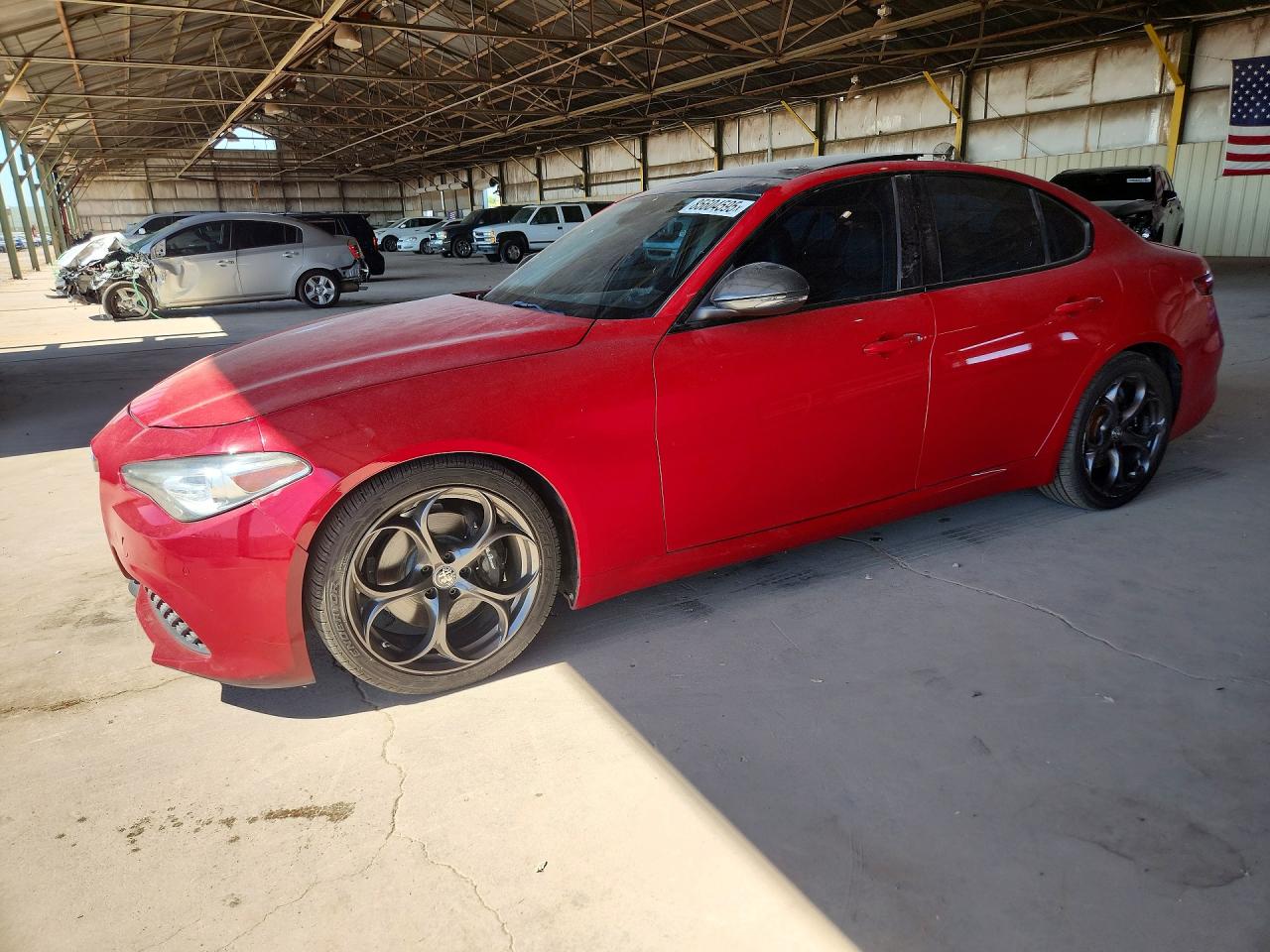 2018 Alfa Romeo Giulia Ti Sport, VIN ZARFAECN8J7595755 — Minor dents and scratches