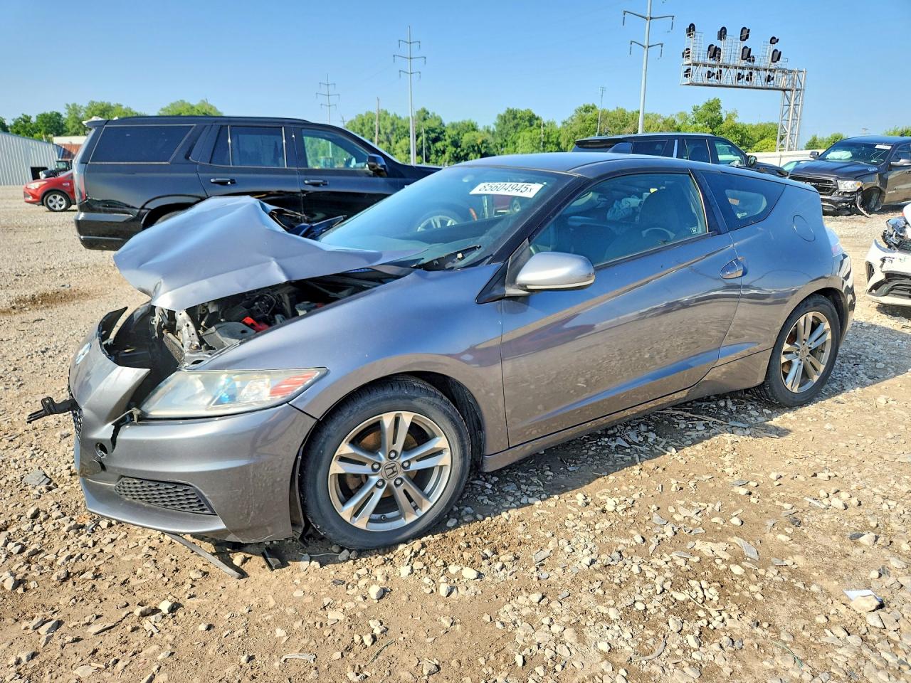 2013 Honda CR-Z, VIN JHMZF1D4XDS000394 — Front end