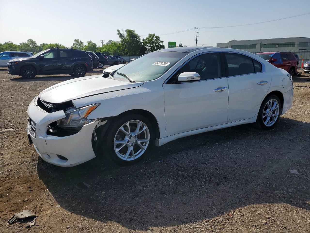2012 Nissan Maxima SV, VIN 1N4AA5AP7CC848430 — Перед