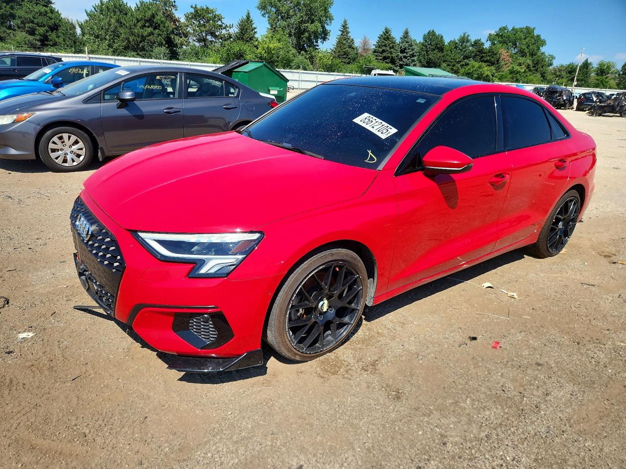 2022 Audi A3 Premium Plus, VIN WAUHUDGY8NA012566 — Front end