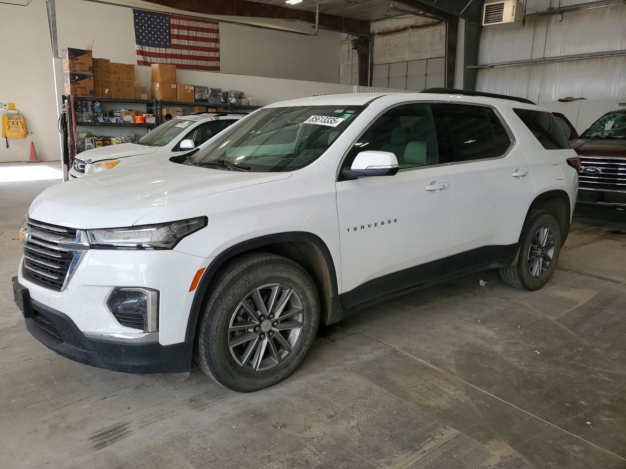 2022 Chevrolet Traverse LT, VIN 1GNEVHKW1NJ182288 — Hail