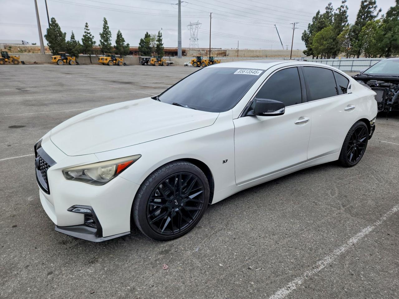 2014 Infiniti Q50 Sport, VIN JN1BV7AP4EM684424 — Rear end