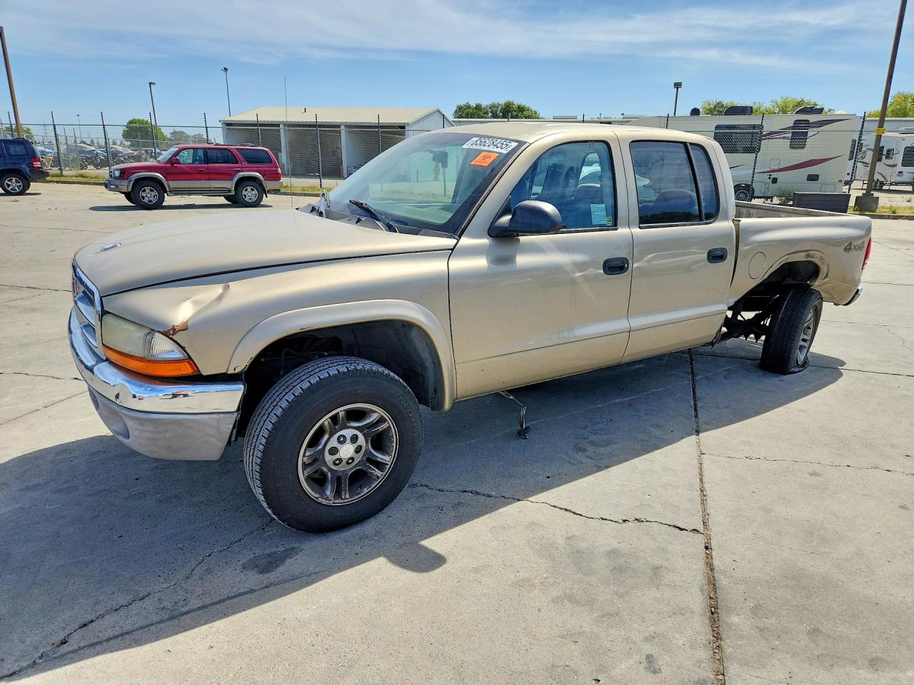 2004 Dodge Dakota SLT, VIN 1D7HG48N24S522019 — Rear end