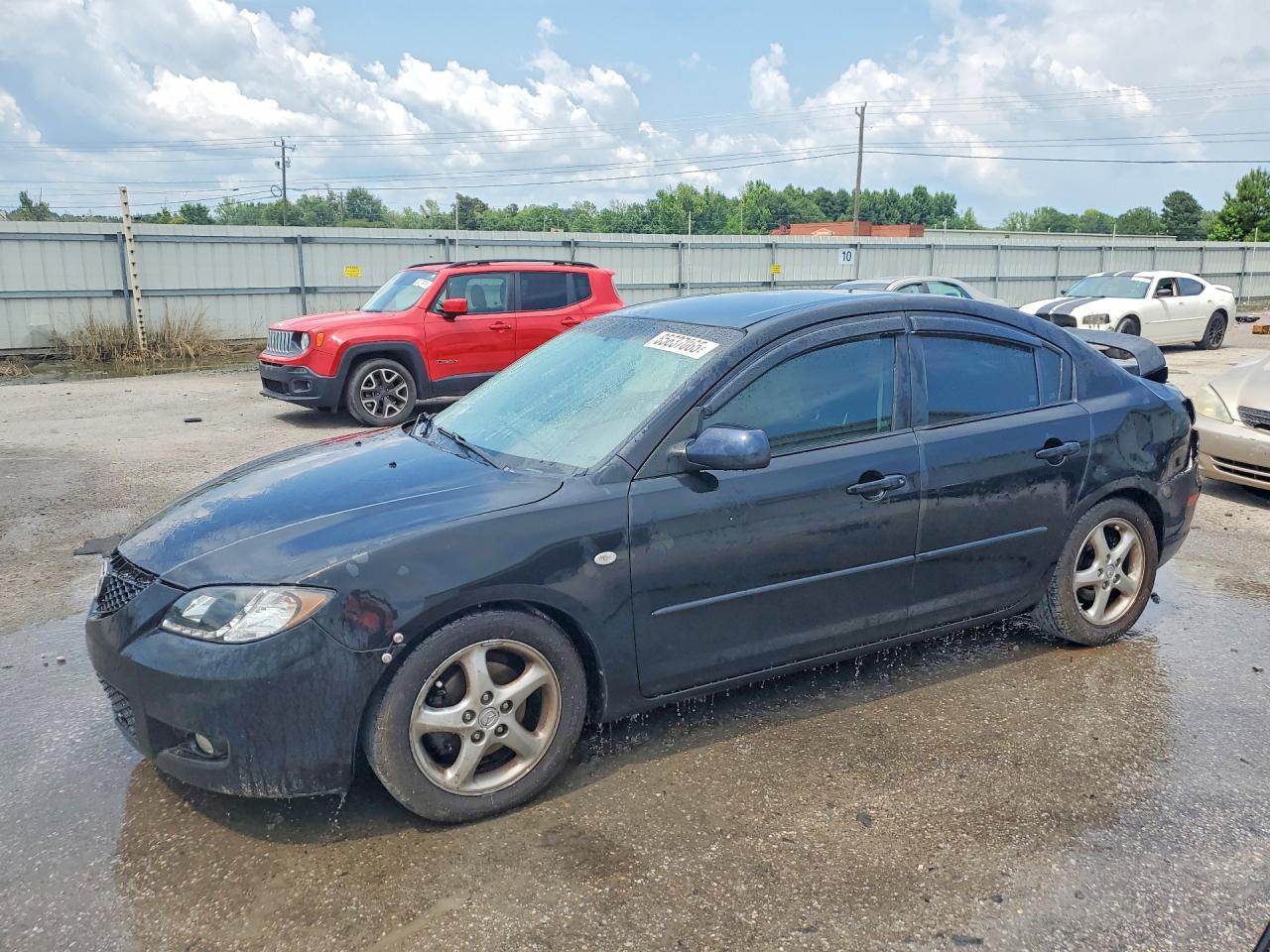 2008 Mazda 3 i Touring, VIN JM1BK12F981841069 — Rear end
