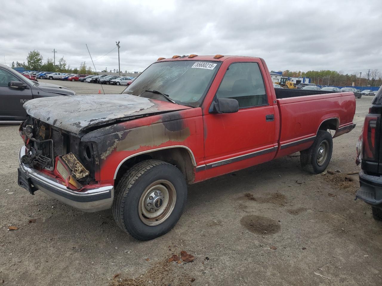 1998 GMC Sierra 2500, VIN 1GTGC24R5WE518093 — Burn