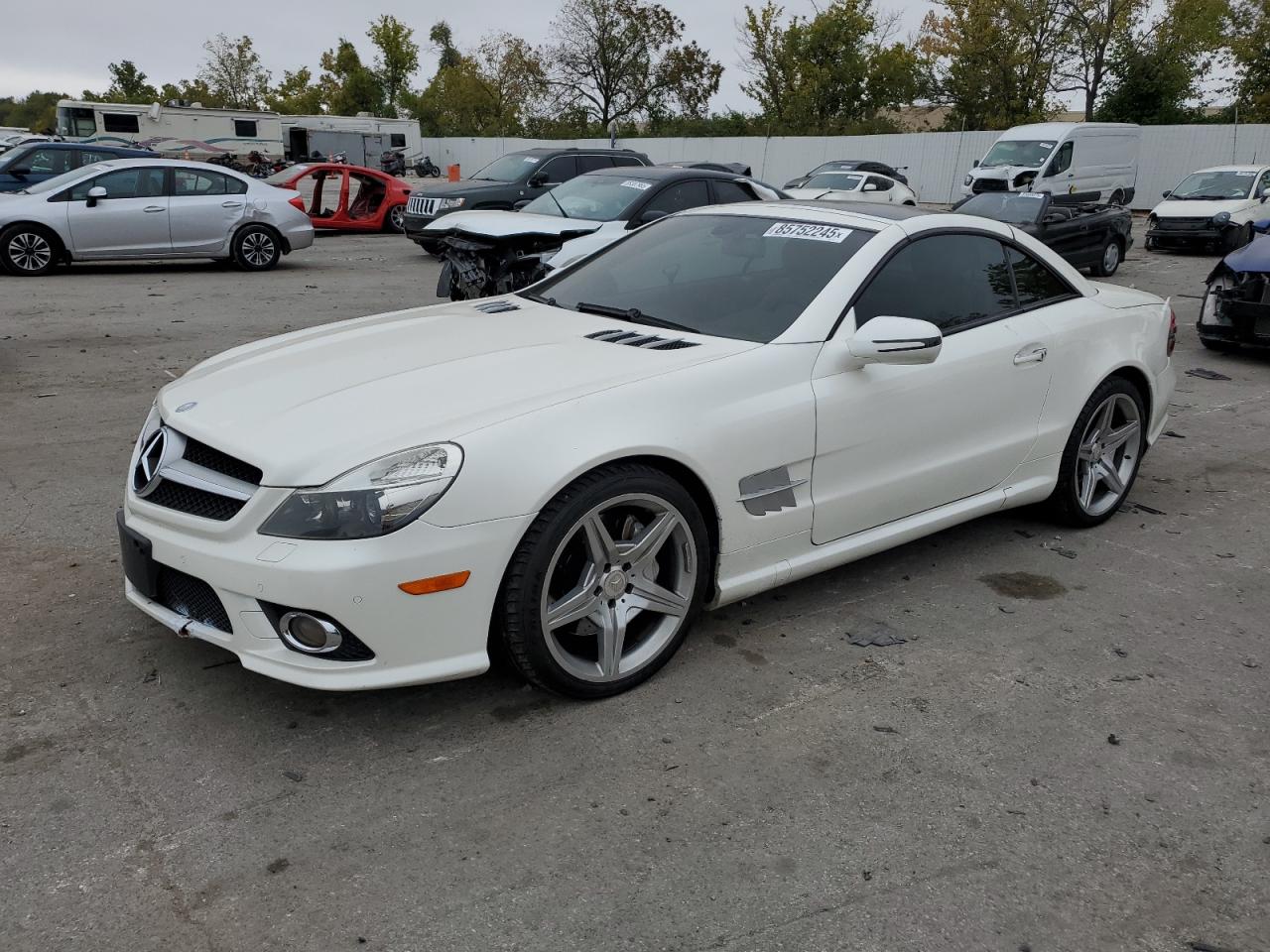 2011 Mercedes-Benz SL 550, VIN WDBSK7BA1BF162297 — Interior fire