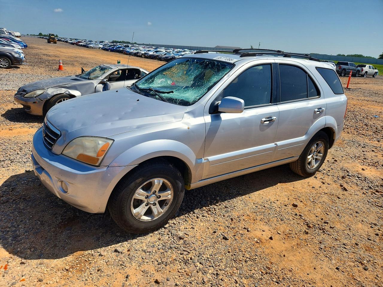 2007 Kia Sorento EX, VIN KNDJD736775700189 — Hail
