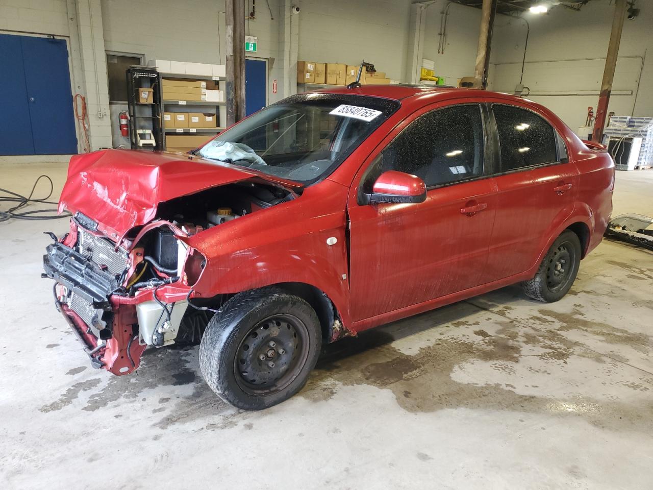 2009 Pontiac G3, VIN KL2TX55E69B344012 — Front end