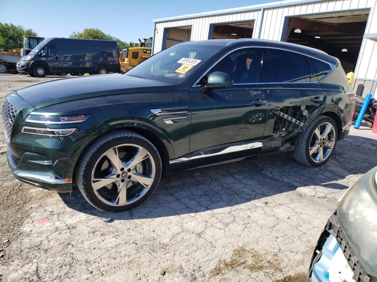 2023 Genesis GV80 Advanced Plus, VIN KMUHCESC7PU111207 — Side