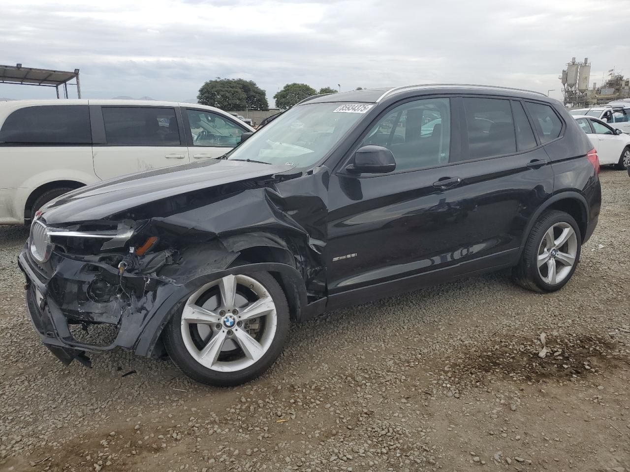 2017 BMW X3 sDrive28i, VIN 5UXWZ7C36H0X39091 — Front end