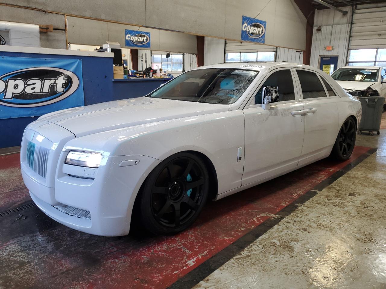2011 Rolls-Royce Ghost, VIN SCA664S53BUX49600 — Interior fire