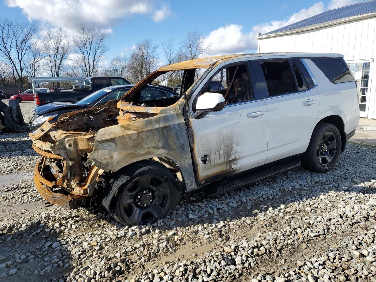 2024 Chevrolet Tahoe Commercial, VIN 1GNSKLED9RR349111 — Vandalism