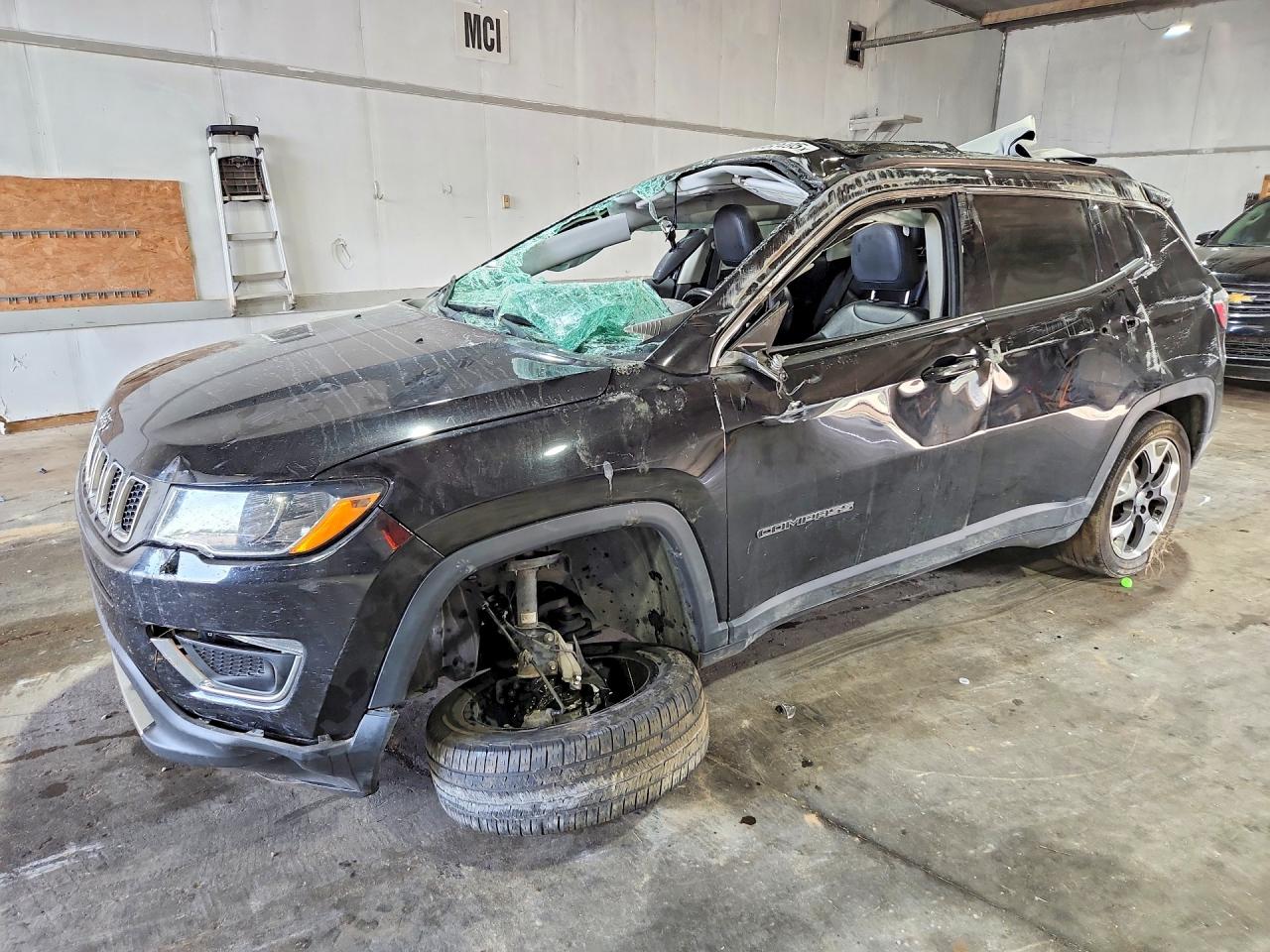 2020 Jeep Compass Limited, VIN 3C4NJDCB9LT168122 — Rollover