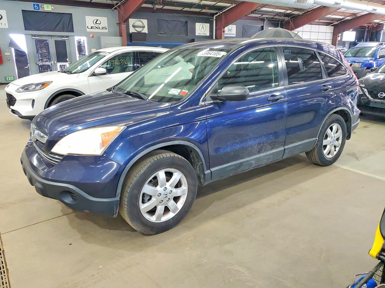 2007 Honda CR-V EX-L, VIN JHLRE48707C059191 — Rear end