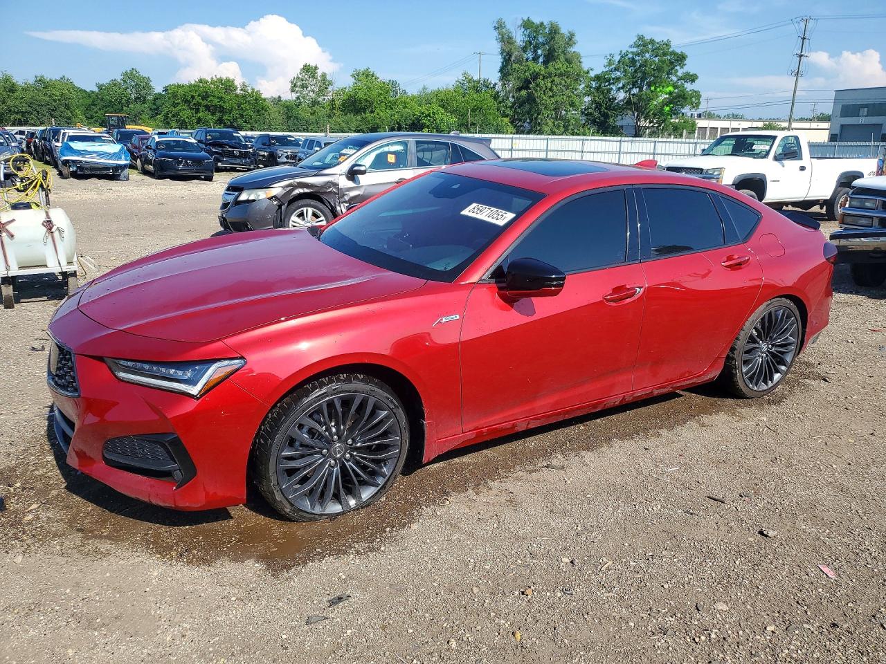 2023 Acura TLX w/A-Spec Package, VIN 19UUB5F56PA005463 — Vandalism