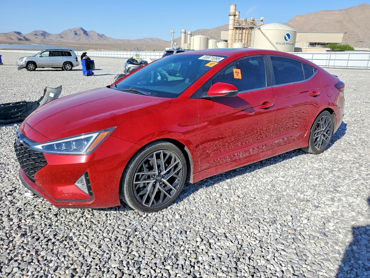 2019 Hyundai Elantra Sport, VIN KMHD04LB9KU890494 — Vandalism