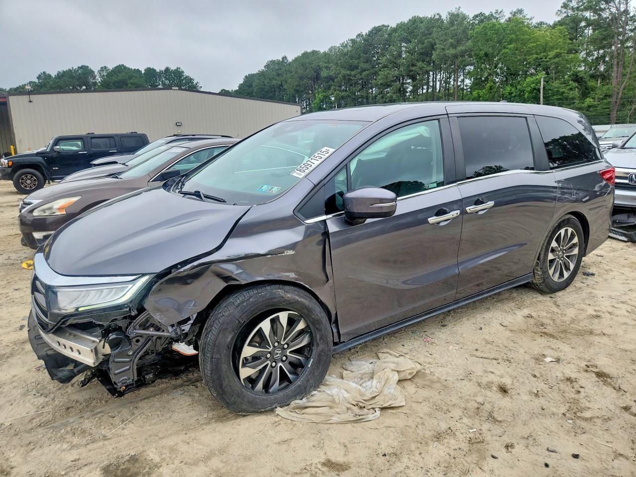 2023 Honda Odyssey EX-L, VIN 5FNRL6H67PB039240 — Front end