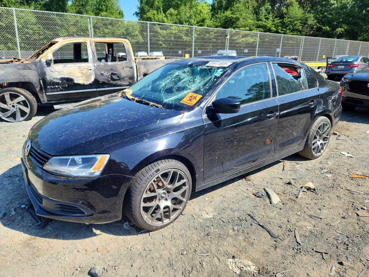 2014 Volkswagen Jetta S, VIN 3VW2K7AJ1EM274568 — Roof