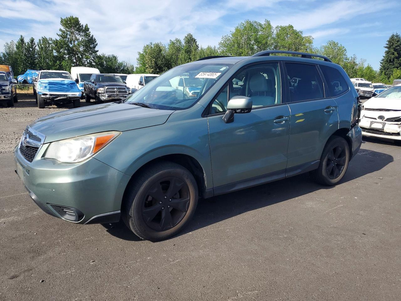 2015 Subaru Forester Premium, VIN JF2SJADC7FH483627 — Rear end
