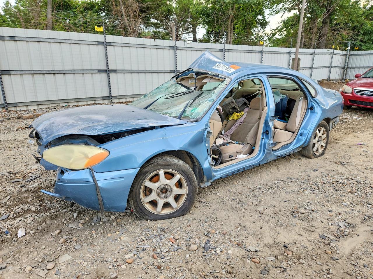 2007 Ford Taurus SEL, VIN 1FAFP56U87A149134 — Front end