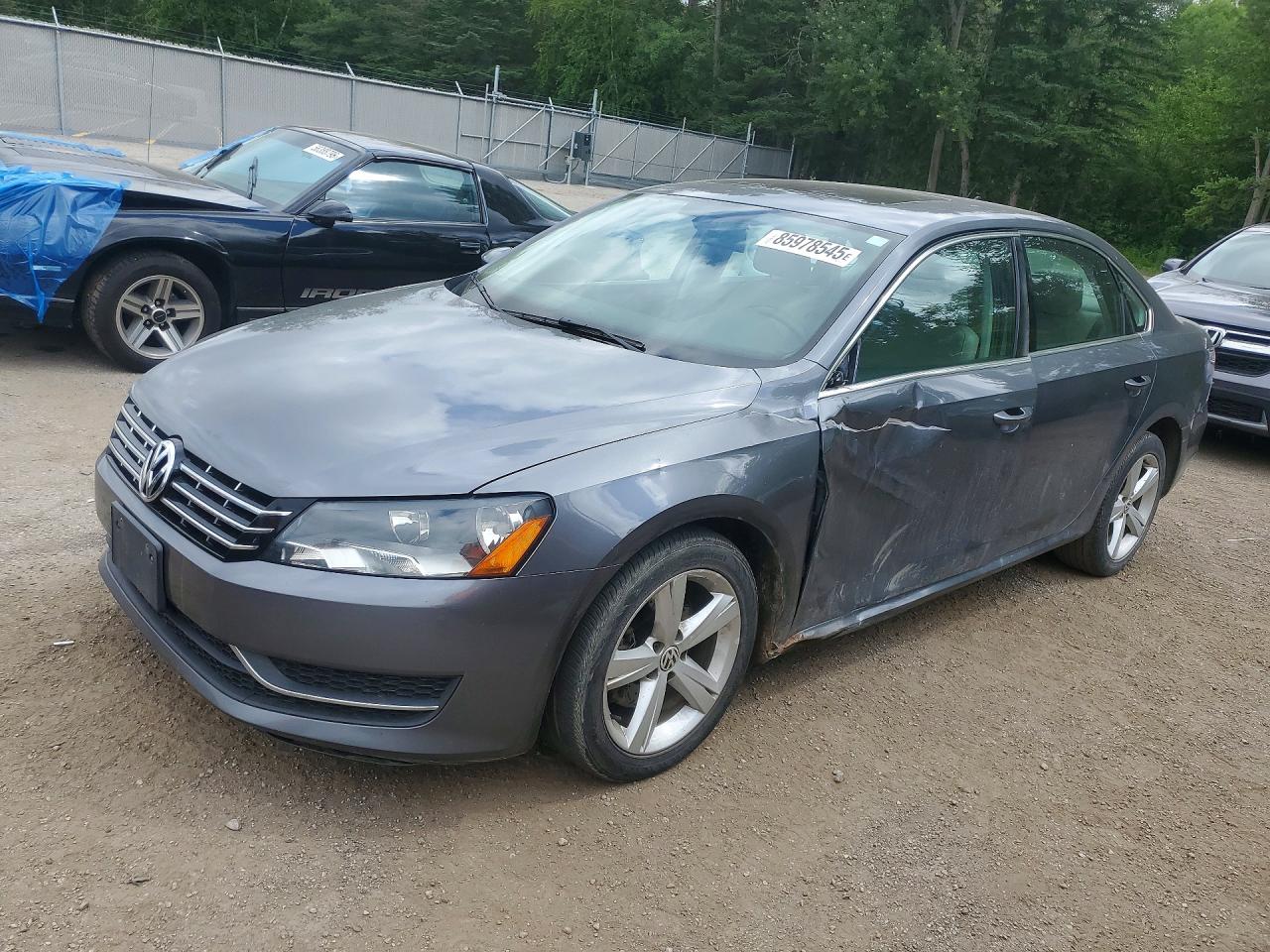 2012 Volkswagen Passat SE, VIN 1VWBN7A35CC029540 — Бок