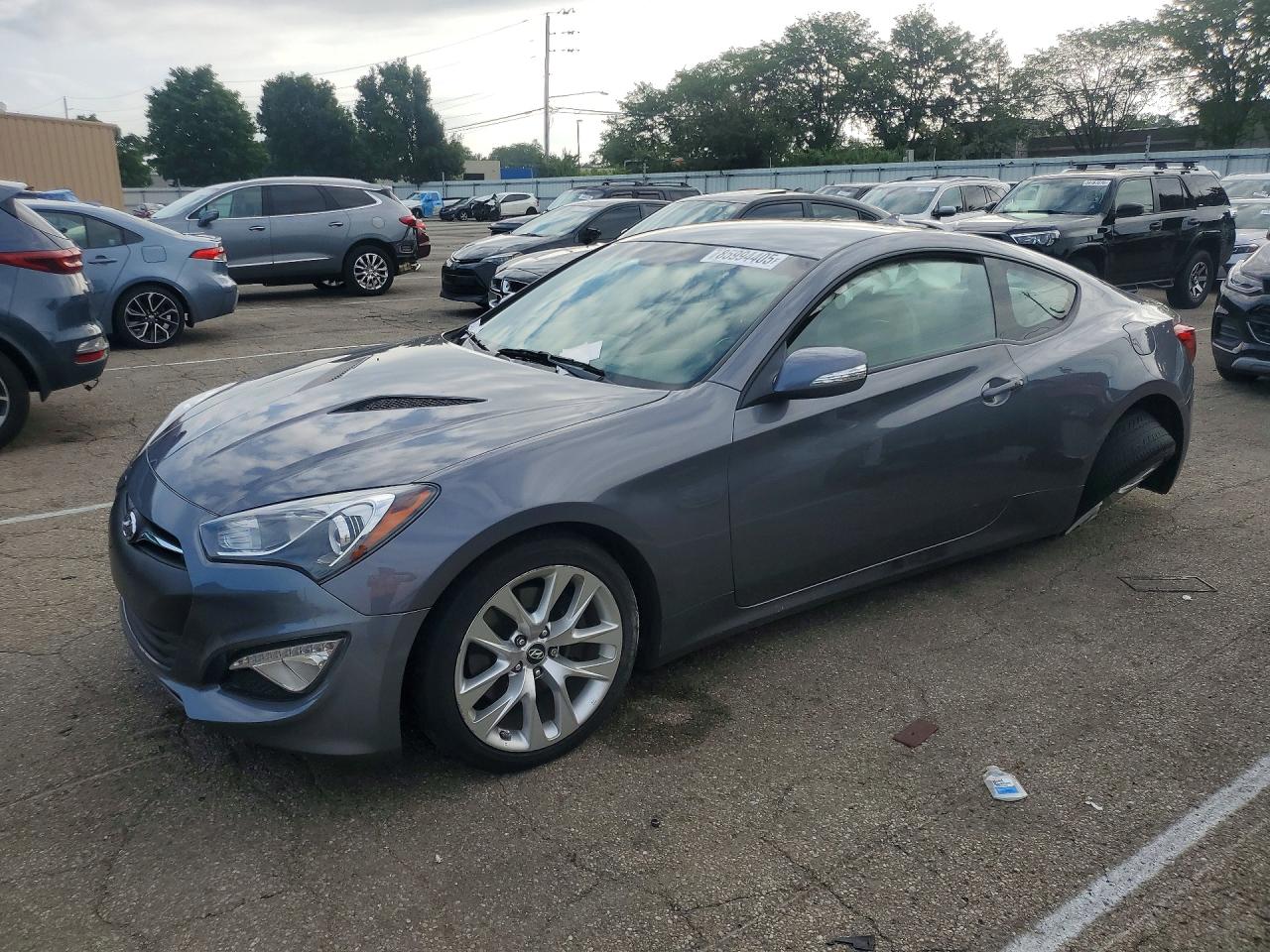 2015 Hyundai Genesis Coupe 3.8L Base, VIN KMHHT6KJ5FU129934 — Side