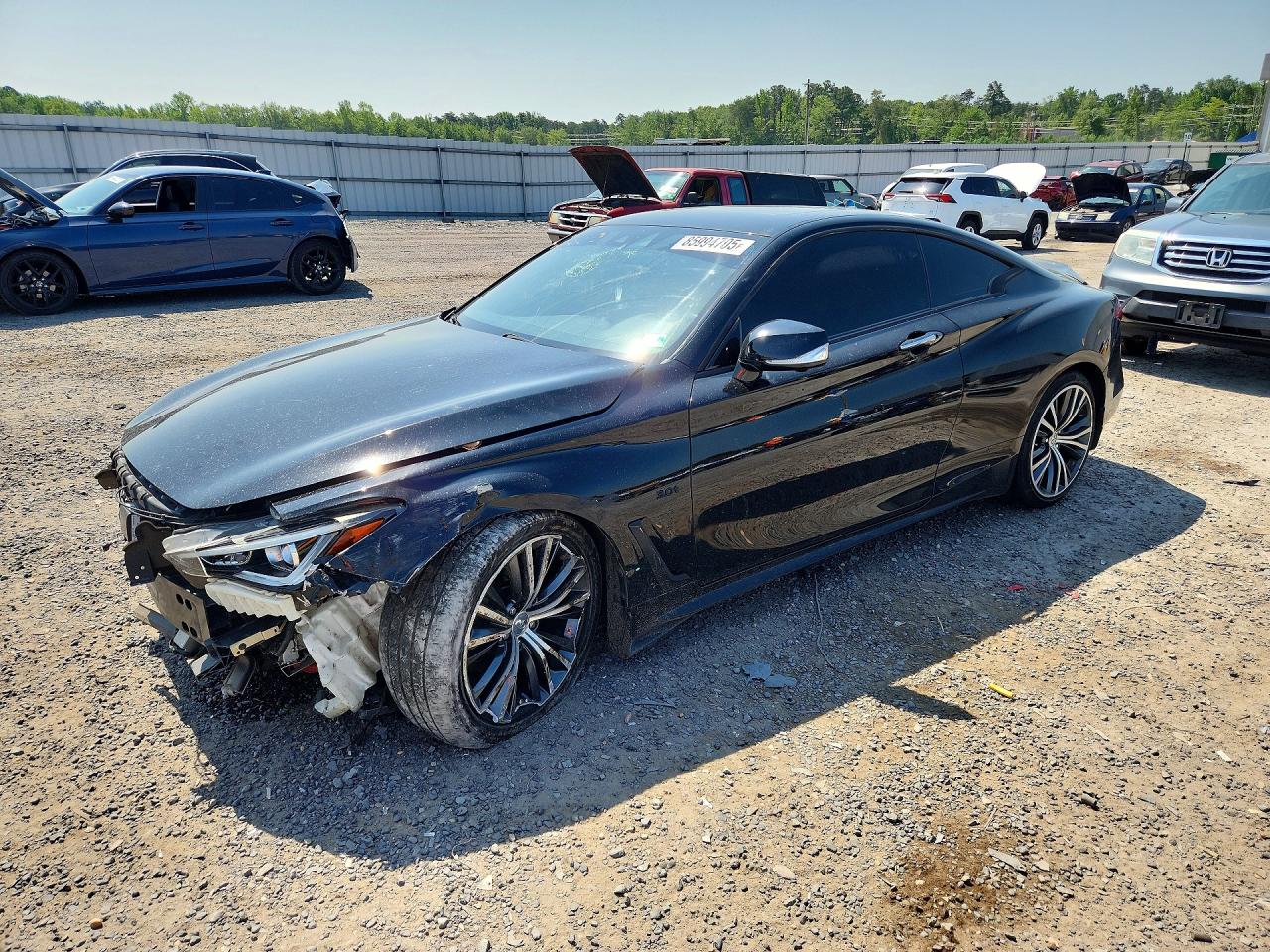 2018 Infiniti Q60 Luxe, VIN JN1EV7EK7JM341810 — Front end