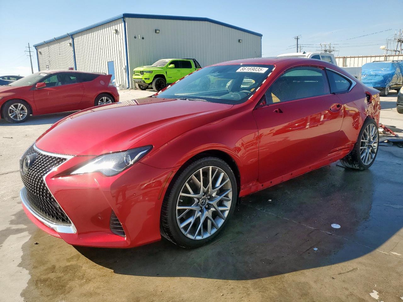 2020 Lexus RC 350, VIN JTHDZ5BCXL5022850 — Rear end