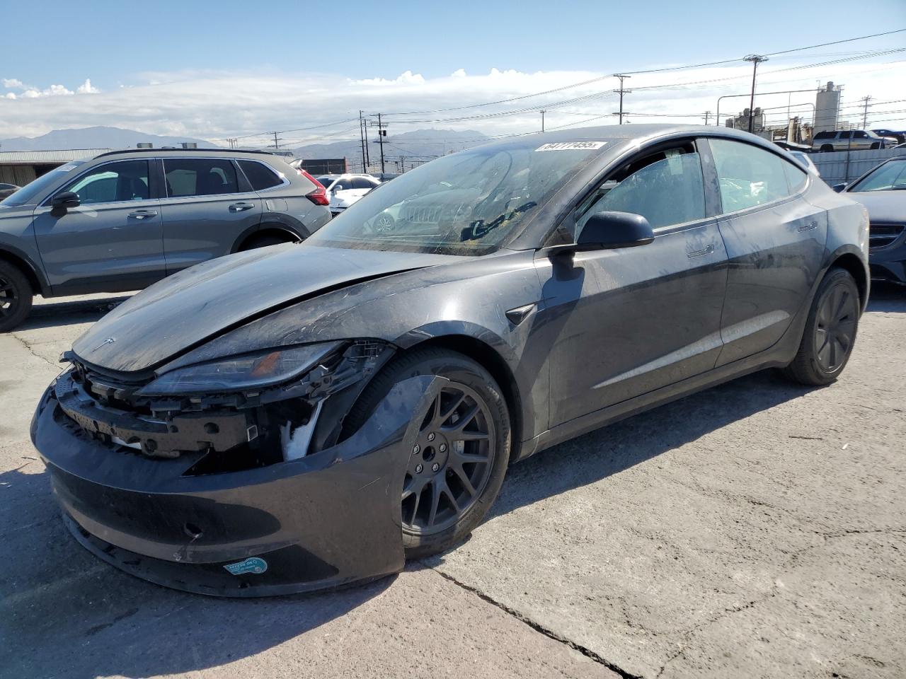 2025 Tesla Model 3 Long Range, VIN 5YJ3E1EA3SF891959 — Front end
