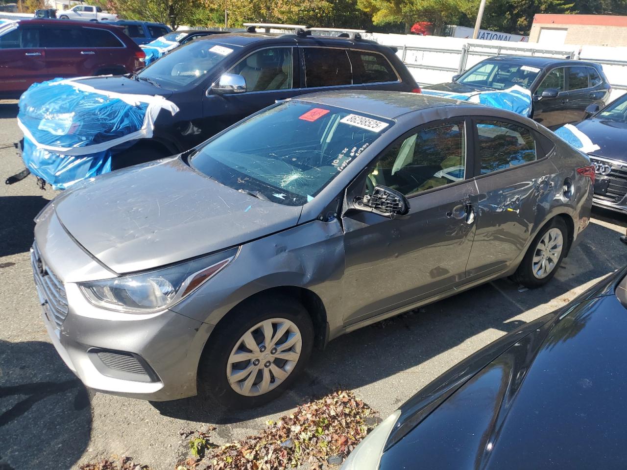 2022 Hyundai Accent SE, VIN 3KPC24A65NE174520 — Vandalism