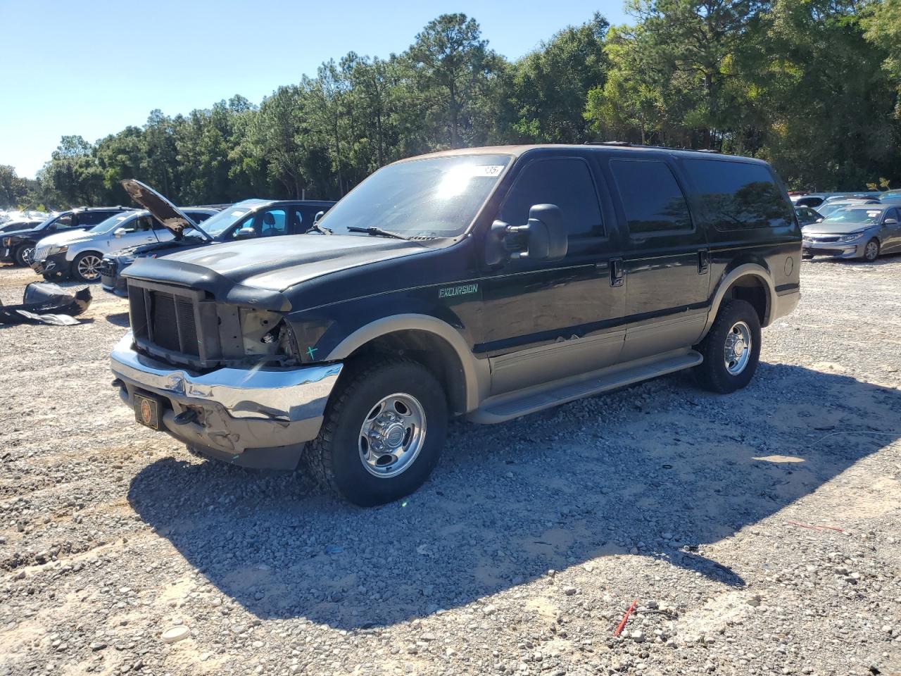 2000 Ford Excursion Limited, VIN 1FMNU42S3YEC34756 — Front end